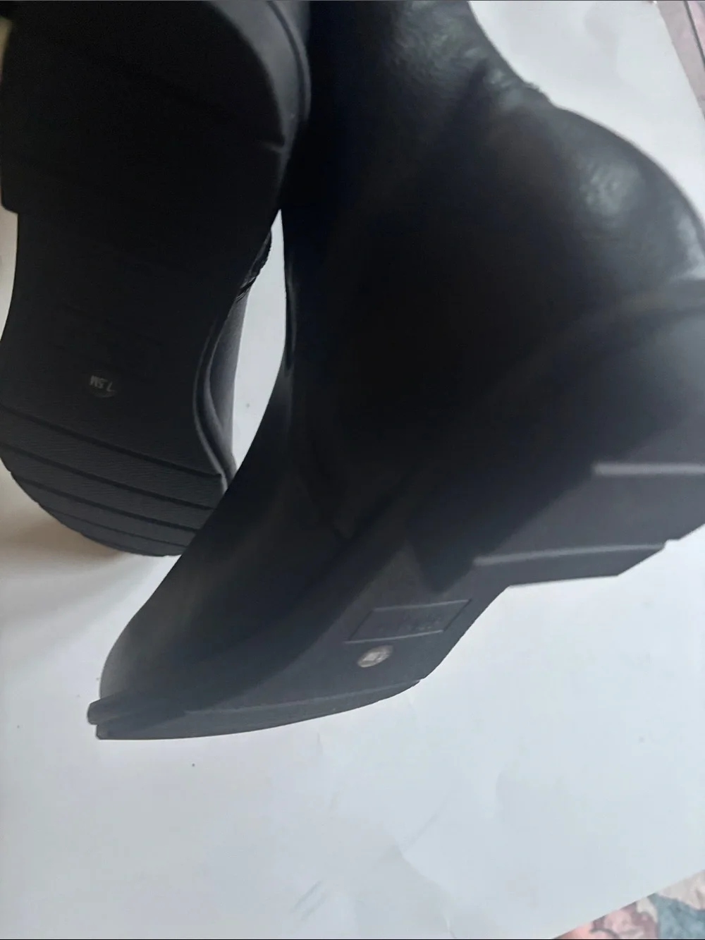 Style & Co. Black Over-the-Knee Zip Riding Boots